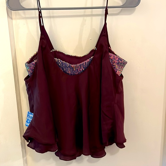 Free People Tops - Free People Flowy Glitter Top